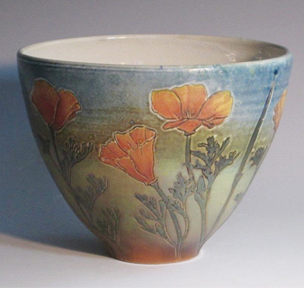 Lauren Hanson - Botanical Bowls - California Poppies