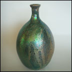 Green Luster Vase
