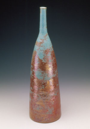 Turquoise and Copper Bottle