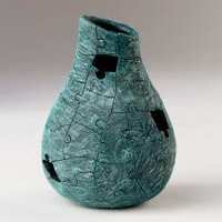 Art Liestman - Small Green Pot for Jan
