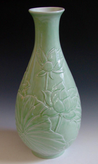 Lauren Hanson - Green Lotus Vase