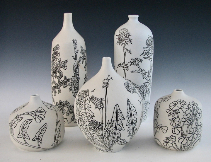 Lauren Hanson - Polished Porcelain Weed Vases