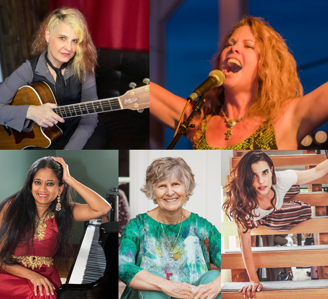 Women's Voices Concert - Janet Robin, Rebecca Folsom, Charu Suri, Katie Hendricks, and Kris Angelis