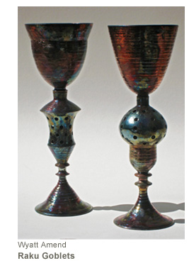 Wyatt Amend - Raku Goblets