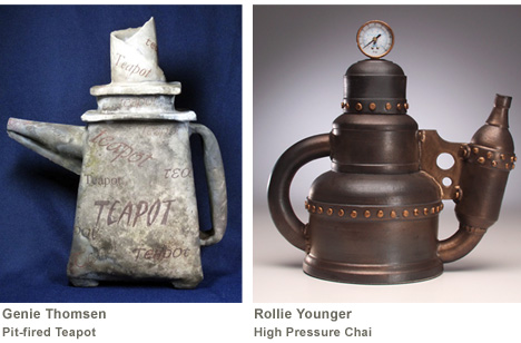 Genie Thomsen and Rollie Younger Teapots