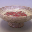 Footed Bowl with Red Interior
