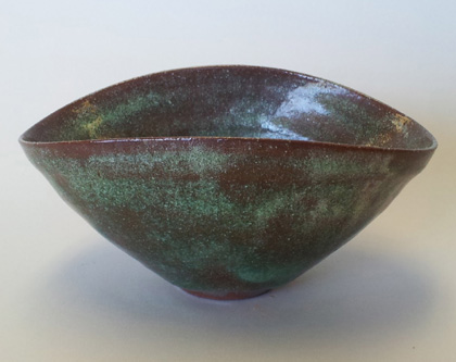 Green and Brown Squeeze Bowl