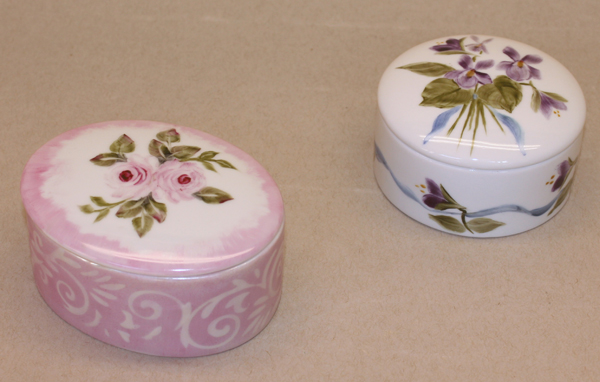 China Painting Workshop - Painted Box by Susan Spohr