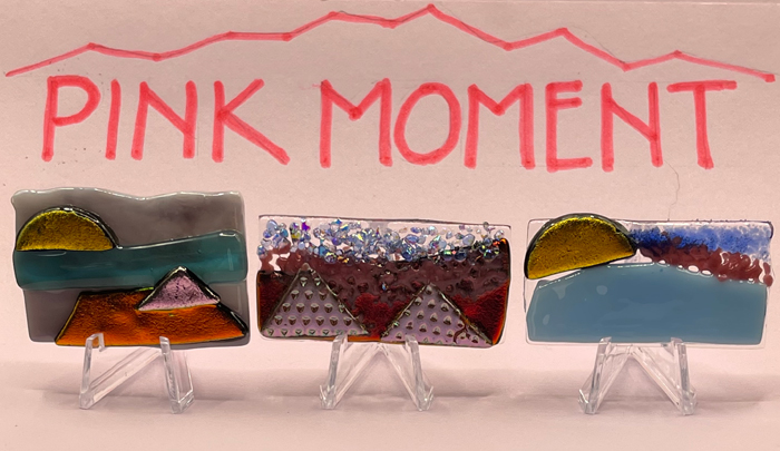 Pink Moment Fused Glass Workshop with Yvette Franklin