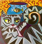 Amy Lynn Stevenson - Cubist Kitty Painting Workshop