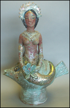 Beatrice Wood - Mermaid Teapot - Permanent Collection