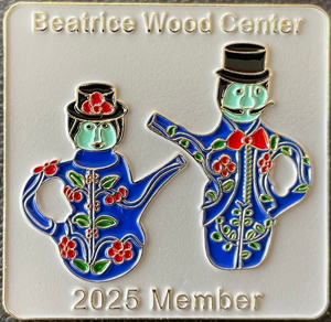 2025 Membership Pin - Mr. & Mrs. Teapot by Beatrice Wood