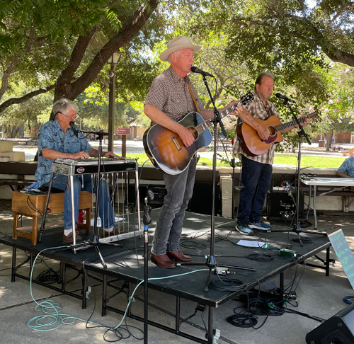 Ray Magee, Steve Rogers, and Don Martin - Fiddlers' Association Performing in Libbey Park, Ojai